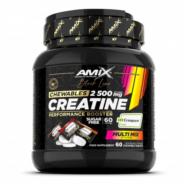 Black Line Creatine Creapure 2500mg/60tb - Amix™ kreatin u tabletama sa ukusom