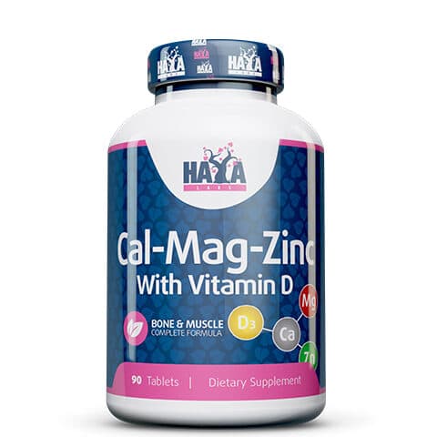 Cal-Mag-Zinc + Vitamin D 90tb - Haya Labs Kalcijum + magnezijum + cink sa vitaminima D i K jača kosti, mišiće i imunitet