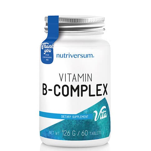 Vitamin B Complex 60tb - Nutriversum pomaze fukciji mozga, energiji i hormonskom balansu