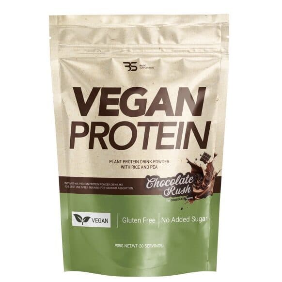 Vegan protein 908g rice and peas - Basic Supplements biljni izvor proteina sa kompletnim aminokiselinskim profilom