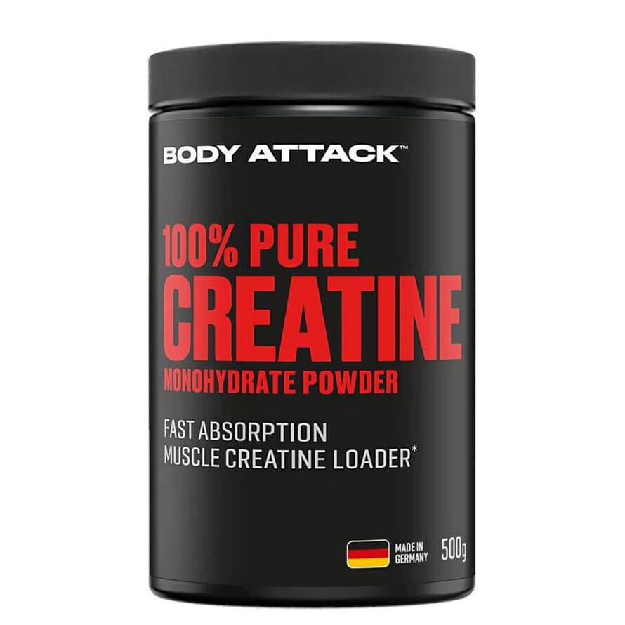 100% Pure Creatine Monohydrate Powder 500g Body Attack cist kratin