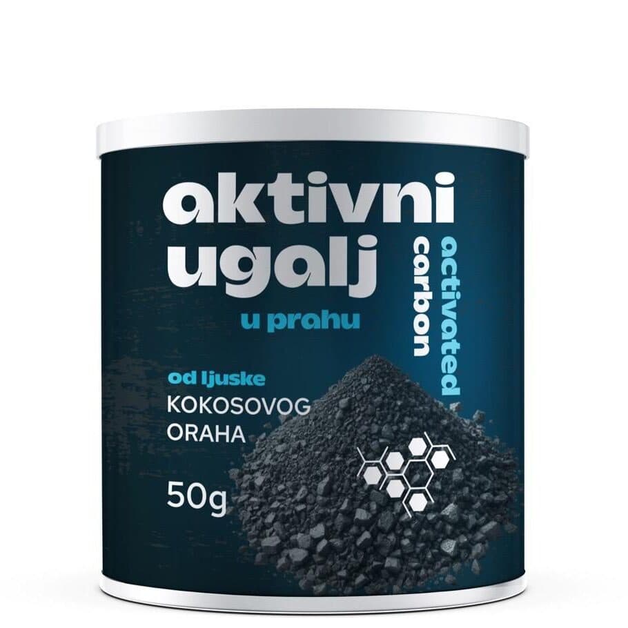 Aktivni ugalj 50g, podrška varenju prirodnu detoks beljenje zuba i smanjenje gasova.