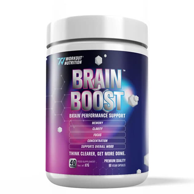 Brain Boost 80cap vegan - Workout Nutrition suplement za fokus, pamcenje i otpornost na stres