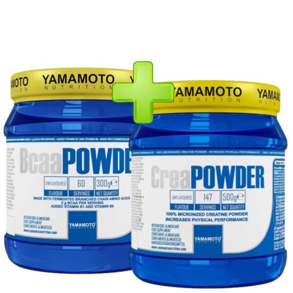 CreaPOWDER 500g + BCAA 300g - Yamamoto u jednom paketu za snagu i oporavak misica