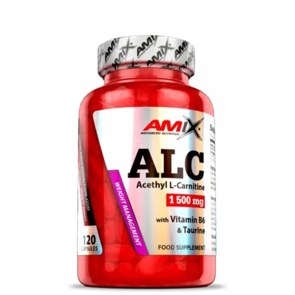 ALC Acetyl L-Carnitine Taurine Vitamin B6 Amix Nutrition 120 kapsula za energiju, fokus i aktivan metabolizam