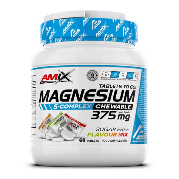 Amix Magnesium 5-Complex 60 bombonica – pet oblika magnezijuma za mišiće, nervni sistem, energiju, oporavak, kvalitetan san i zdravlje srca