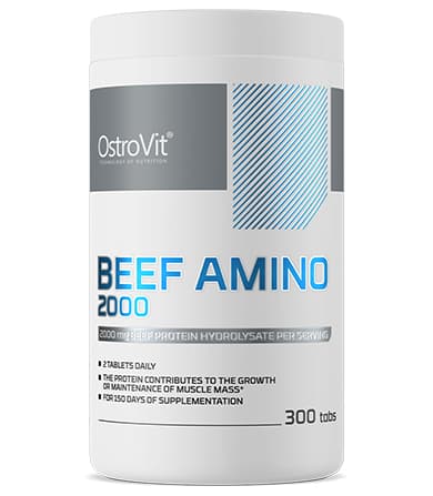 Beef Amino 2000 tablete – hidrolizat goveđeg proteina bogat aminokiselinama za rast mišićne mase, brži oporavak, snagu i sportske performanse