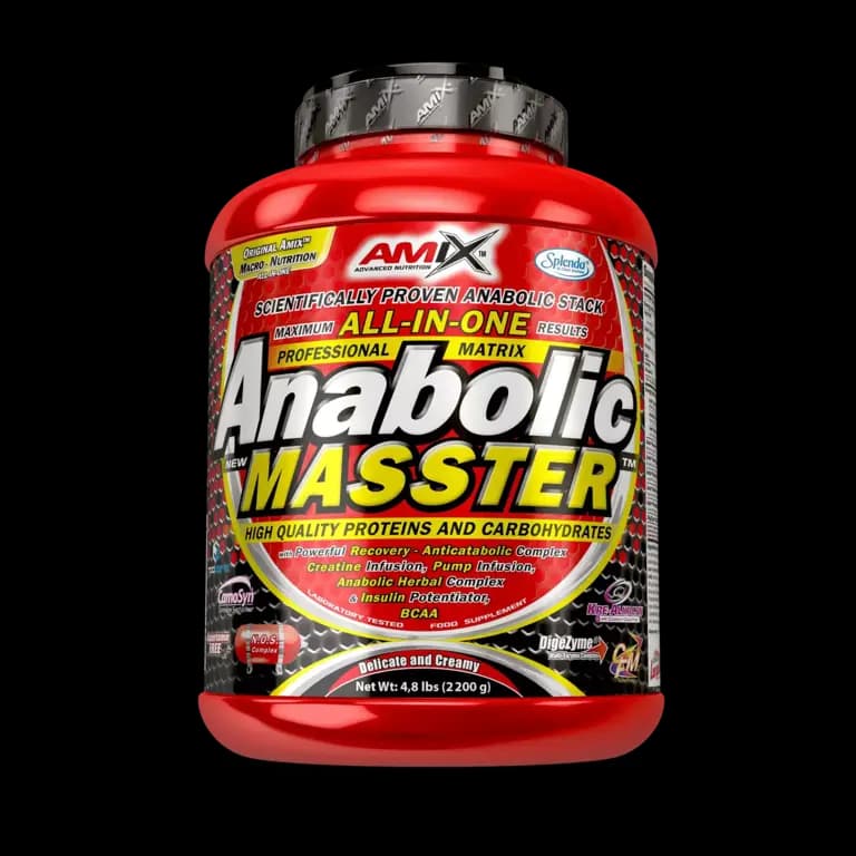 Anabolic Masster Protein 2.2 kg Amix all-in-one formula sa proteinima ugljenim hidratima kreatinom i aminokiselinama za masu
