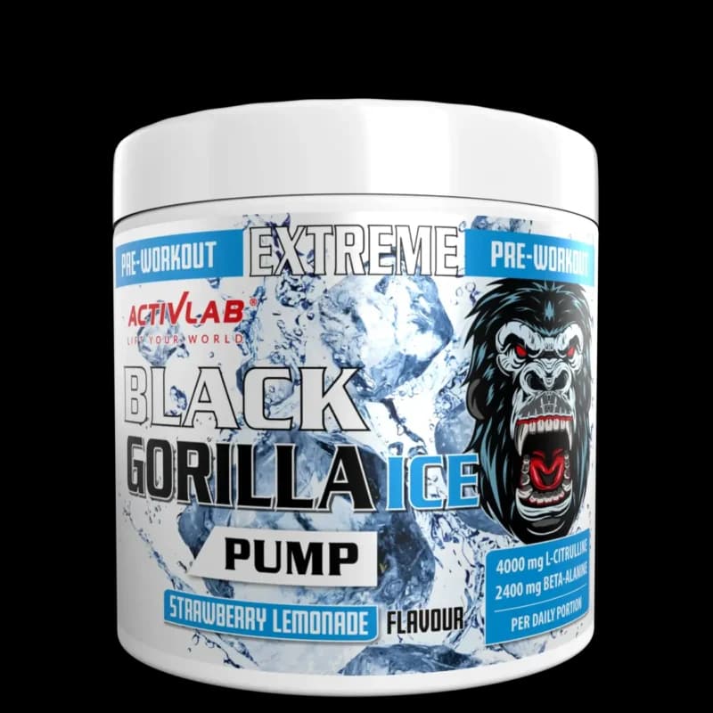 Black Gorilla ICE Pump ActivLab je pre-workout bez kofeina sa L-citrulinom