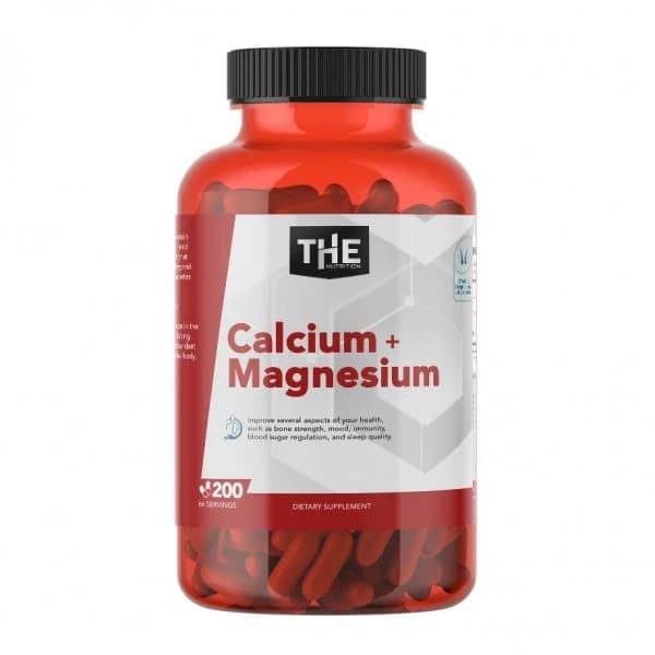 Calcium Magnesium 200 kapsula THE Nutrition dodatak ishrani sa kalcijumom i magnezijumom za kosti mišiće i svakodnevnu suplementaciju