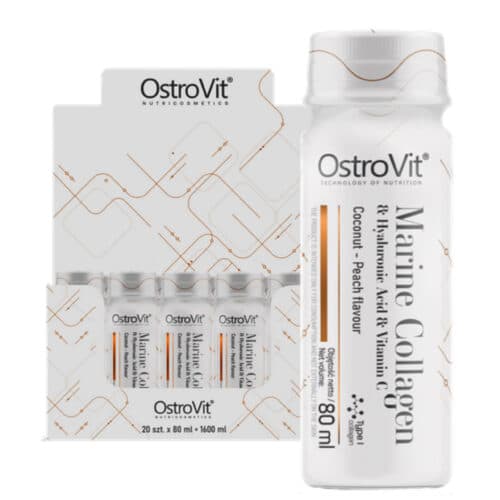 Collagen Marine Shot OstroVit 80 ml morski kolagen sa vitaminom C i hijaluronskom kiselinom
