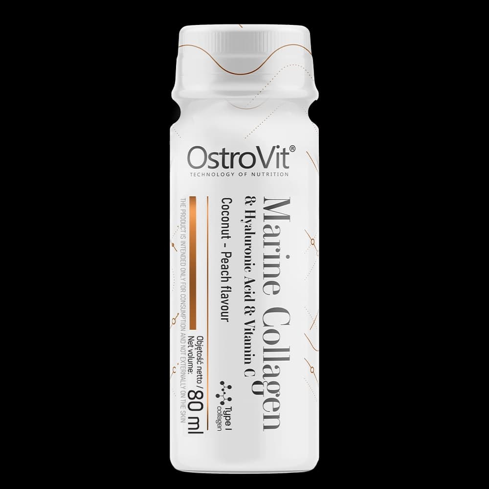 OstroVit Collagen Marine Shot 80ml riblji kolagen sa vitaminom C i hijaluronskom kiselinom za kožu kosu nokte i zglobove
