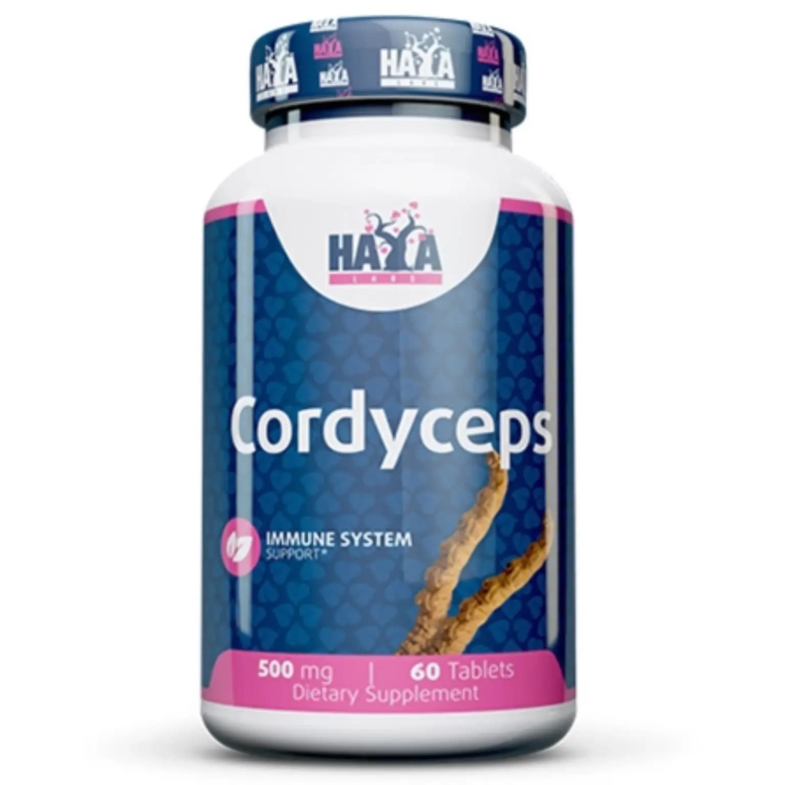 Cordyceps 500 mg Haya Labs 60 kapsula adaptogena gljiva za energiju izdržljivost imunitet i oporavak