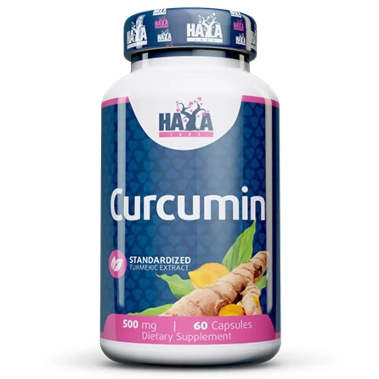 Curcumin Turmeric Extract 500 mg Haya Labs 60 kapsula sa standardizovanim ekstraktom kurkume za antioksidativnu zaštitu i podršku zglobovima