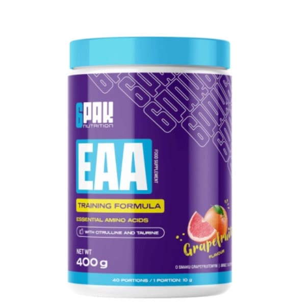 EAA 400 g 6PAK Nutrition esencijalne aminokiseline u prahu za trening oporavak i mišićnu masu