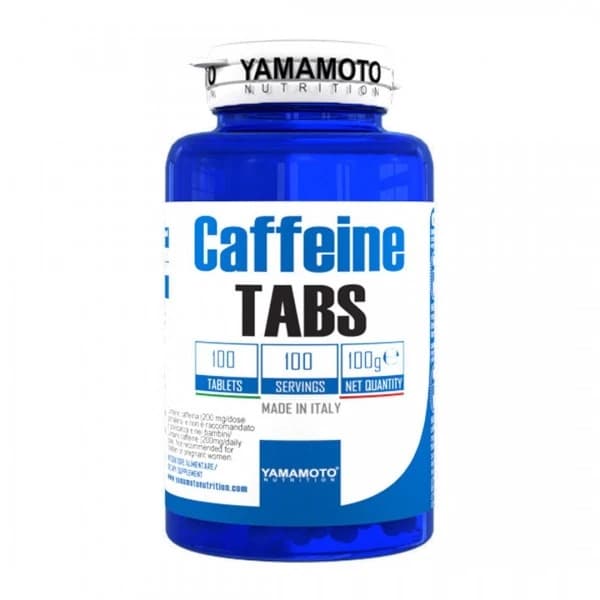 Caffeine TABS 200mg Yamamoto 100 tableta kofein za energiju fokus i budnost