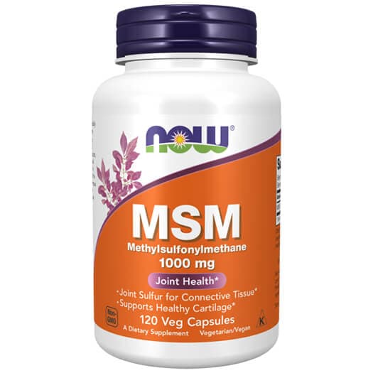 NOW MSM 1000 mg tablete – organski sumpor za podršku zdravlju zglobova, hrskavice, vezivnih tkiva, kože, kose, noktiju i oporavku organizma
