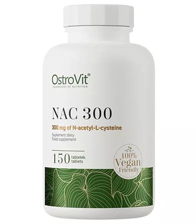 OstroVit NAC 300 mg tablete – N-acetil L-cistein za sintezu glutationa, antioksidativnu zaštitu, podršku jetri i prirodnu detoksikaciju organizma