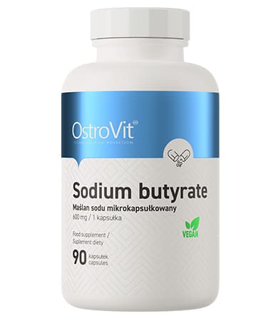 OstroVit Sodium Butyrate 600 mg kapsule – mikroenkapsulirani natrijum butirat za podršku zdravlju creva, digestivnog sistema i crevnog mikrobioma