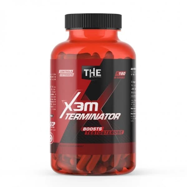 Terminator X3M THE Nutrition 180 kapsula dodatak ishrani za muškarce sa DAA tribulusom ZMA i vitaminskom mešavinom