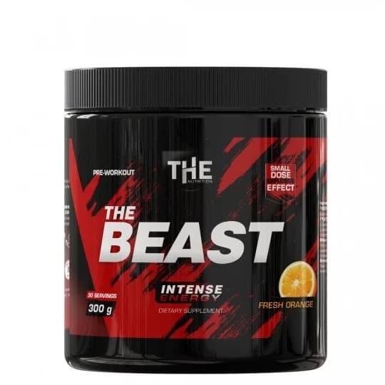 The Beast Red THE Nutrition 300 g pre workout formula za energiju fokus pumpu i intenzivan trening