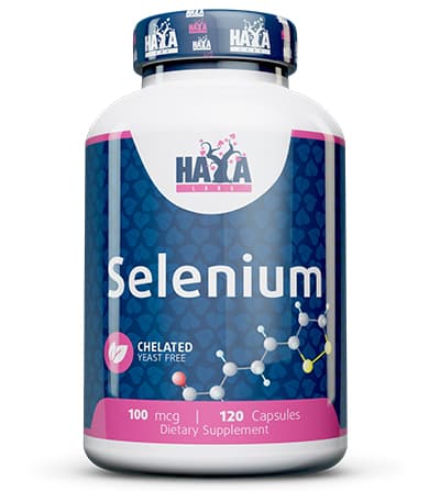 Selenium Haya Labs 120 kapsula helirani selen bez kvasca sa 100 mcg selena po kapsuli