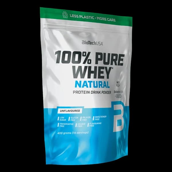 100% Pure Whey 400g Natural Ukus - BioTechUSA bez adetiva boja i zasladjivaca
