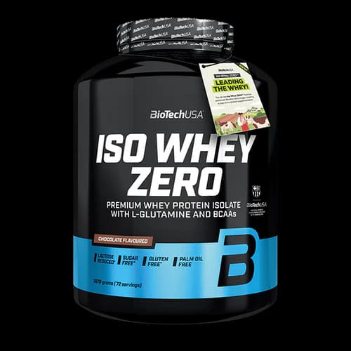 BioTechUSA ISO Whey Zero 1.8 kg premium whey protein izolat sa visokim sadržajem proteina i minimalnim sadržajem šećera i masti