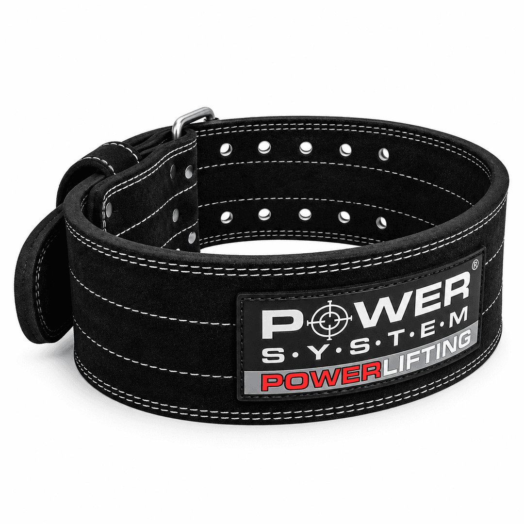 Belt Powerlifting heavy duty pojas za teretanu i powerlifting sa širokom konstrukcijom, čvrstim šavovima i metalnim sistemom zatvaranja