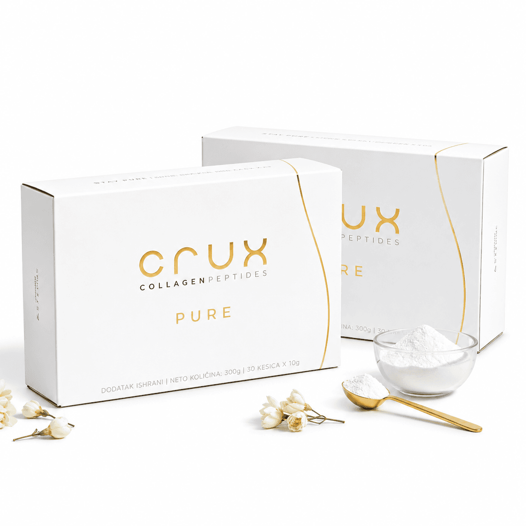 Crux Kolagen – 100% hidrolizovani goveđi kolagen Solugel tipa I i III, 10.000 mg po kesici, pakovanje od 30 kesica
