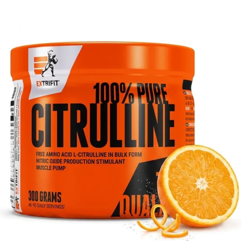 Extrifit Citrulline Pure – 100% L-citrulin u prahu sa 6.000 mg L-citrulina po punoj porciji, pre-workout suplement bez kofeina