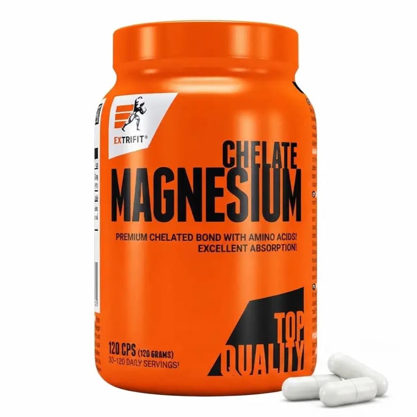 Extrifit Magnesium Chelate – magnezijum bisglicinat sa 93,7 mg magnezijuma po kapsuli za normalnu funkciju mišića i nervnog sistema