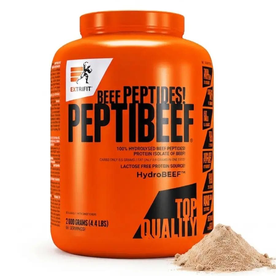 Extrifit PeptiBeef® – HydroBEEF® hidrolizovani goveđi proteinski izolat sa 26 g proteina po porciji, bez laktoze i sa bromelainom i papainom