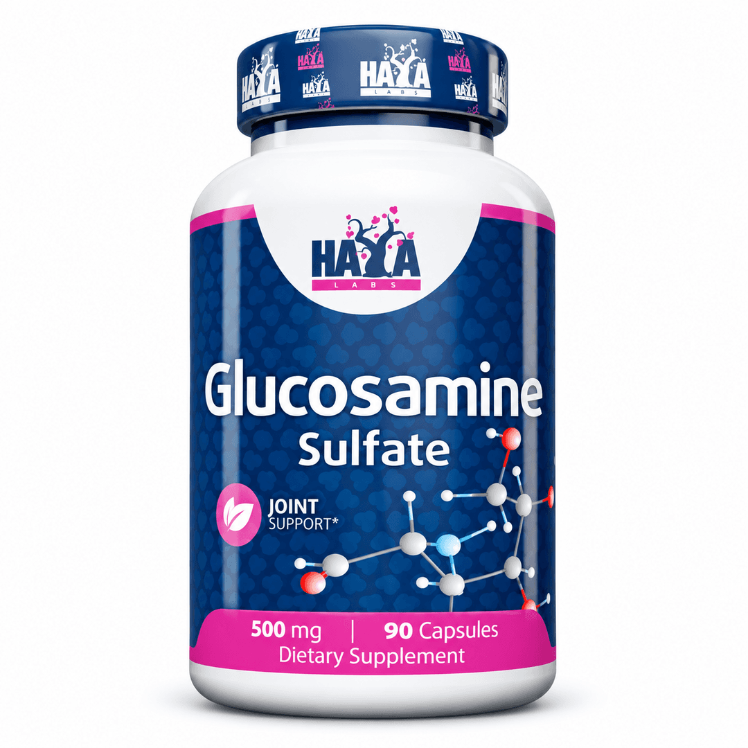 Haya Labs Glucosamine Sulfate 500 mg – dodatak ishrani sa glukozamin sulfatom, pakovanje od 90 kapsula