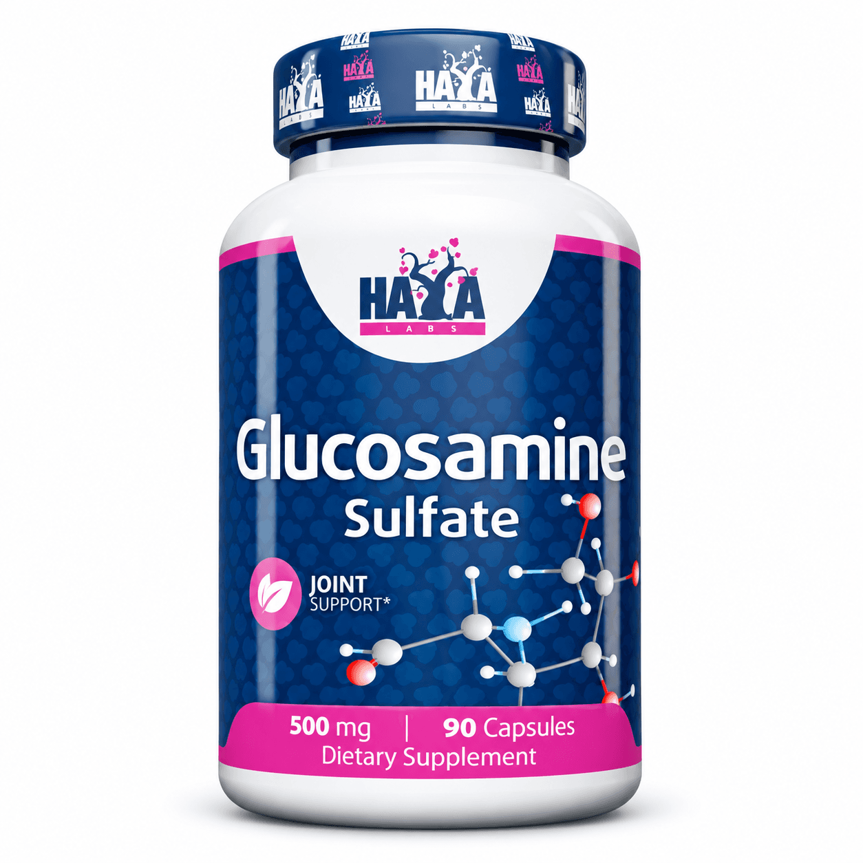 Haya Labs Glucosamine Sulfate 500 mg – dodatak ishrani sa glukozamin sulfatom, pakovanje od 90 kapsula