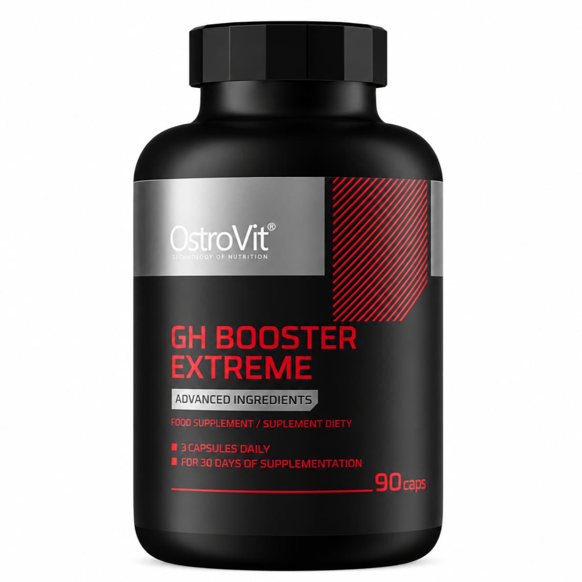 OstroVit GH Booster Extreme 90 kapsula – kompleks AAKG, GABA, L-ornitina, L-lizina, D-asparaginske kiseline i L-triptofana sa cinkom i vitaminima