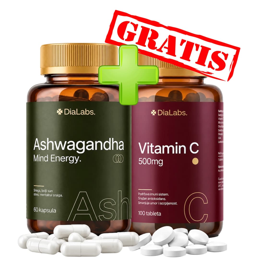 Ashwagandha Mind Energy – dodatak ishrani sa ašvagandom i peruanskom makom, 60 veganskih kapsula