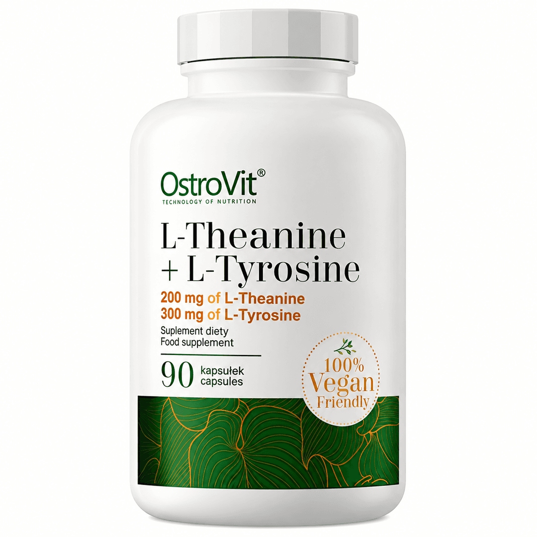 OstroVit L-Theanine + L-Tyrosine VEGE 90 kapsula – dodatak ishrani sa 200 mg L-teanina i 300 mg L-tirozina