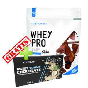 Whey Pro protein 2kg + GRATIS čokolada 100g - Nutriversum
