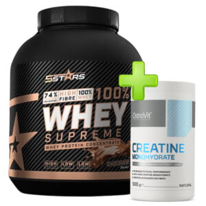 whey creatine bundle – Whey Protein 3kg 5Stars i OstroVit Creatine Monohydrate 500g za snagu, oporavak i mišićni rast